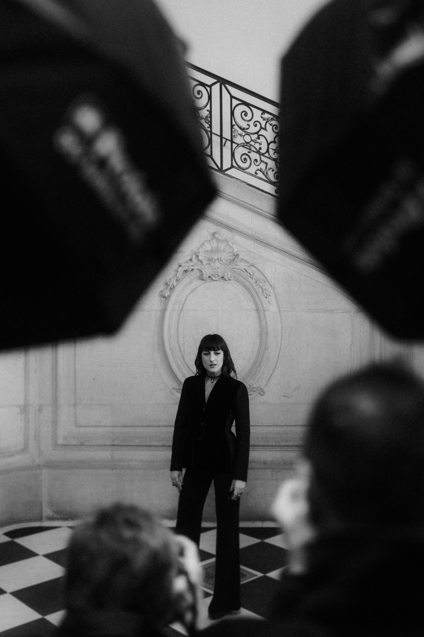 Juliette Armanet at the Dior Spring Summer 2024 fashion show at Musee Rodin Paris